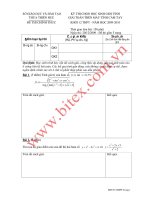 KỲ THI CHỌN HỌC SINH GIỎI TỈNH   THỪA THIÊN HUẾ  GIẢI TOÁN TRÊN MÁY TÍNH CẦM TAY  KHỐI 12 THPT - NĂM HỌC 2009-2010