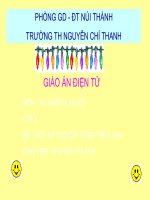 TNXH LỚP2.MỘT SỐ LOÀI CĂY SỐNG TRÊN CẠN