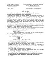 Báo cáo chương trình SGK mới