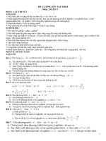 Một số đề ôn luyện HK II Toán 9