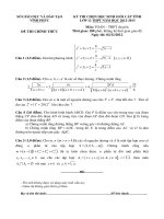 ĐỀ THI CHỌN HỌC SINH GIỎI CẤP TỈNH LỚP 12 THPT NĂM HỌC 2012-2013 Môn TOÁN - THPT CHUYÊN