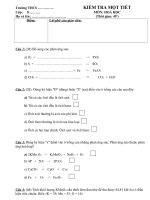 KT 45'''' HÓA 8 HK II