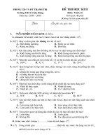 Đề Thi HKII Vật Lí 6 (08-09)