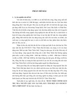 HOÀN THIỆN CHÍNH SÁCH THU MUA NGUYÊN LIỆU sắn tại NHÀ máy TINH bột sắn FOCOCEV THỪA THIÊN HUẾ 