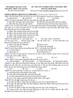 Đề tham khảo thi TN12 môn Sinh (11)