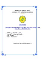 THÁI độ của SINH VIÊN TRƯỜNG đại học AN GIANG đối với VIỆC MUA LAPTOP TRẢ góp 