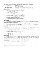 ĐỀ THI CHỌN HỌC SINH GIỎI CẤP LỚP 9 TỈNH NĂM 2012 MÔN TOÁN – SỞ GIÁO DỤC VÀ ĐÀO TẠO LONG AN