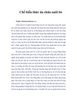 Chế biến thức ăn chăn nuôi bò 