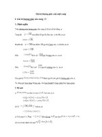 Giá trị lượng giác của 1 cung