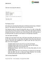 cách tạo và sử dụng file robots