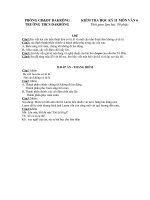 đề kiểm tra học kì II. văn 6