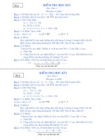 THCS TRẦN HƯNG ĐẠO, KT HK 1 2008-2009