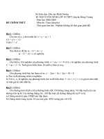 Đề thi Toán chuyên Bình Dương 2008-2009
