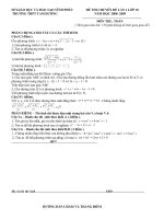 đề thi cđề toán 10-tháng 4