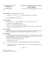 ĐỀ TOÁN 10 NĂM 2009- KHÁNH HOÀ