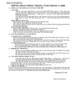 Kế hoạch tháng hoạt động Đoàn