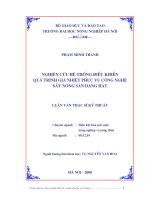 Nghiên cứu hệ thống điều khiển quá trình gia nhiệt phục vụ công nghệ sấy nông sản dạng hạt 