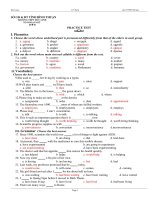 bài ôn tap thi TN- 2009 ( có đáp án )