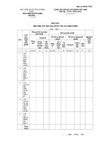 MẪU BÁO CÁO TÌNH HÌNH, KẾT QUẢ GIẢI QUYẾT THỦ TỤC HÀNH CHÍNH 