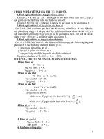 Tập GT của hàm số - ÔTĐH