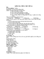 KIỂM TRA TIẾNG VIỆT TIẾT 46