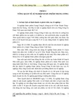 ỘT SỐ ĐÁNH GIÁ KHÁI QUÁT CÔNG TÁC HẠCH TOÁN TẠI XÍ NGHIỆP DƯỢC PHẨM TRUNG ƯƠNG II