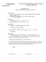 HSG Tỉnh Nghệ An 08-09(đề dự bị)