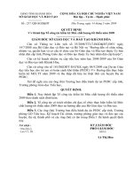 QĐ 237/QĐ-SGD&ĐT Tổ công tác kiểm kê MCLTT