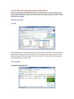 Top 20 phần mềm đáng để download nhất (Phần 2)