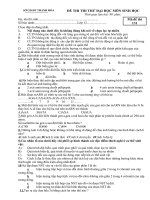 ĐỀ THI THỬ ĐẠI HỌC HAY