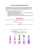 Cách tạo chữ chạy ngang Blog