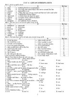 BÀI ÔN TẬP THEO CHEO CHƯƠNG TRÌNH SGK LỚP 9