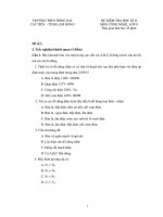 ĐỀ KIỂM TRA HỌC KÌ II MÔN CÔNG NGHỆ, LỚP 8 TRƯỜNG THCS ĐỒNG NAI, CÁT TIÊN - TỈNH LÂM ĐỒNG