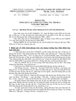 Báo cáo Tổng kết thi đua PGD&ĐT 2008-2009