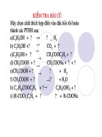 giáo án bài luyện tập rượu va axit