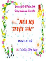 Mùa hạ tuyệt vời