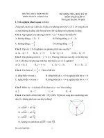 ĐỀ KIỂM TRA HỌC KỲ II MÔN TOÁN LỚP 9 TRƯỜNG THCS PHƯỚC THIỀN, NHƠN TRẠCH- ĐỒNG NAI