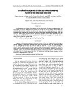 KếT QUả KHảO NGHIệM MộT Số GIốNG ĐậU TƯƠNG RAU NHậP NộI TạI MộT Số TỉNH ĐồNG BằNG SÔNG HồNG