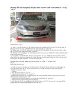 hướng dẫn sử dụng hộp số phụ trên xe toyota fortuner v