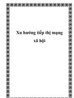 Xu hướng tiếp thị mạng xã hội 