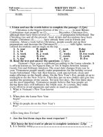 kiem tra 45 phut lan so 4 lop 9