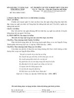 ĐỀ THI DIỄN TẬP TỐT NGHIỆP THPT NĂM 2013 Môn Ngữ văn – Giáo dục trung học phổ thông