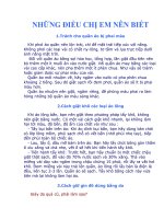 38 ĐIỀU CHỊH EM NÊN BIẾT