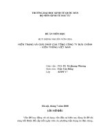 HUY ĐỘNG NGUỒN VỐN ODA    HIỆN TRẠNG VÀ GIẢI PHÁP CỦA TỔNG CÔNG TY BƯU CHÍNH - VIỄN THÔNG VIỆT NAM