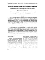 KếT QUả KHảO NGHIệM MộT Số GIốNG LúA TạI HUYệN Đà BắC, TỉNH HOà BìNH