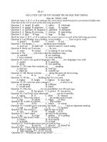 Đề luyện tập thi TN THPT