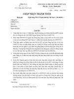 MẪU CHẤP NHẬN THANH TOÁN 