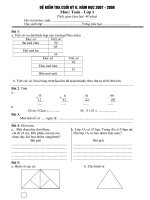 Đề KT L1- THQT- T.p Thái Bình