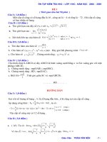 CÁC ĐỀ ÔN TẬP HỌC KỲ II 11 2009