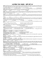 Đề thi thử đại học số 11